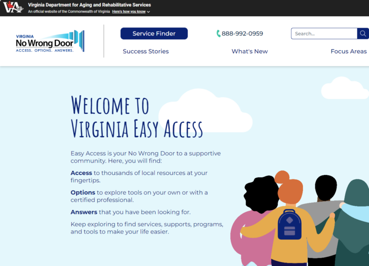 Hình thu nhỏ trang web Virginia Easy Access